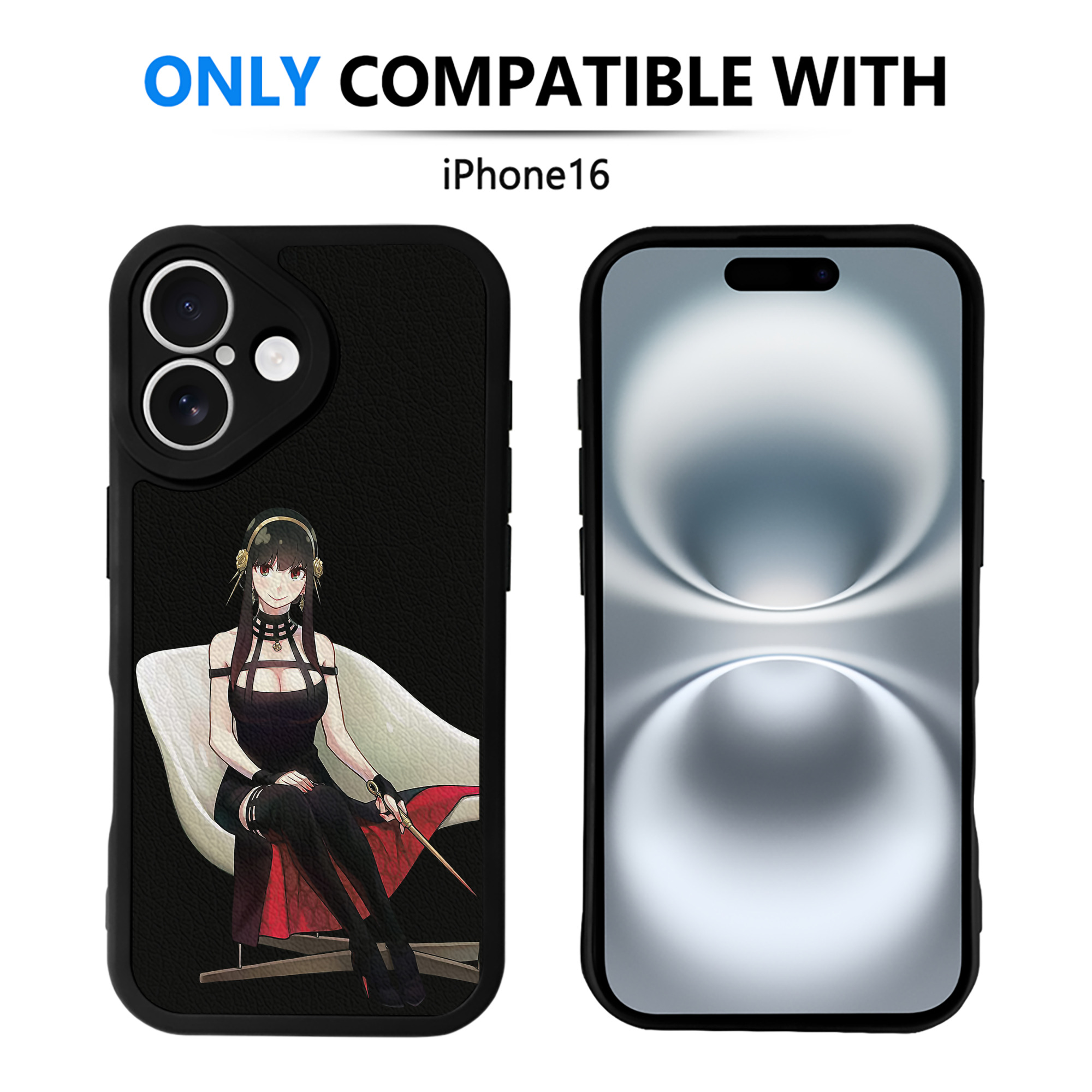 （画像用） SPY×FAMILY间谍家家酒 【iPhone 16シリーズ対応】シリコンスマホケース（レザー調） 材質：シリコン